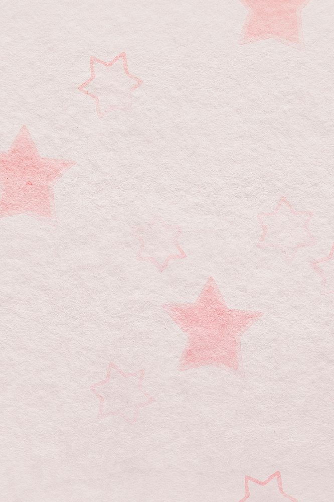 Pink star pattern background design element