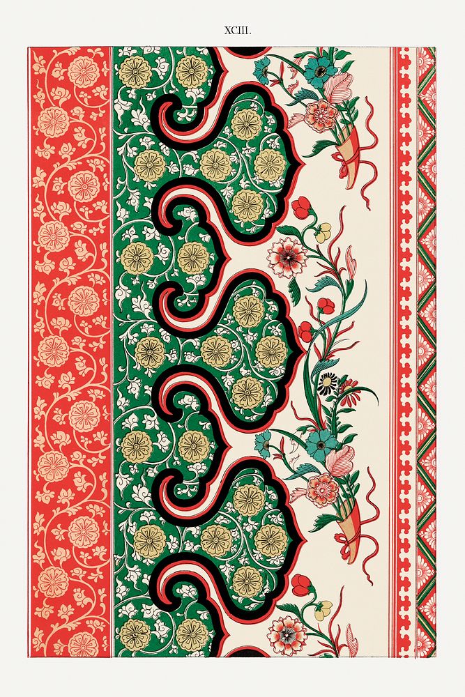 Chinese botanical illustration, Examples of Chinese Ornament selected from objects in the South Kensington Museum and other…