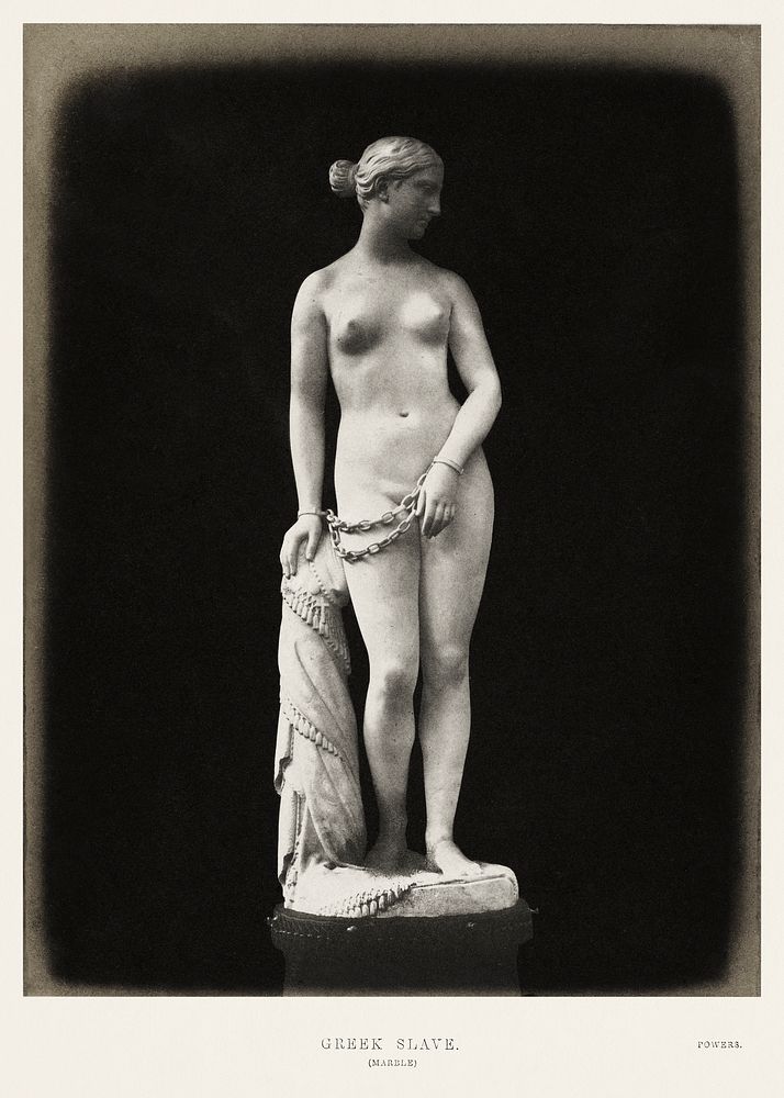 Sensual nude sculpture, Greek Slave (1850) by Hugh Owen and Nicolaas Henneman. Original from The MET Museum. Digitally…