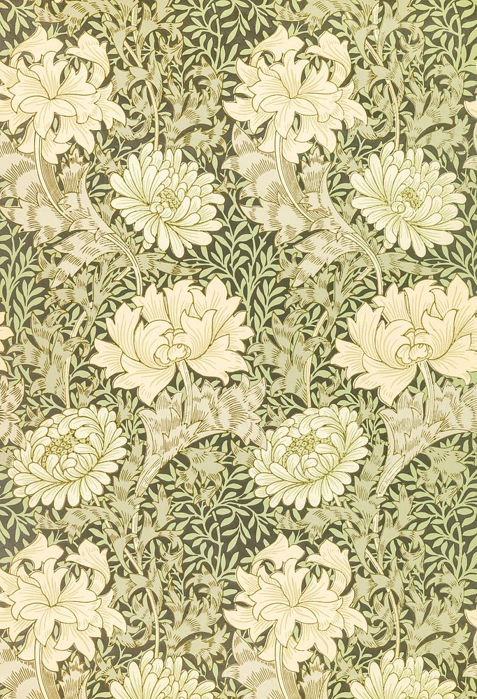 William Morris's Chrysanthemum pattern (1877). | Free Photo ...