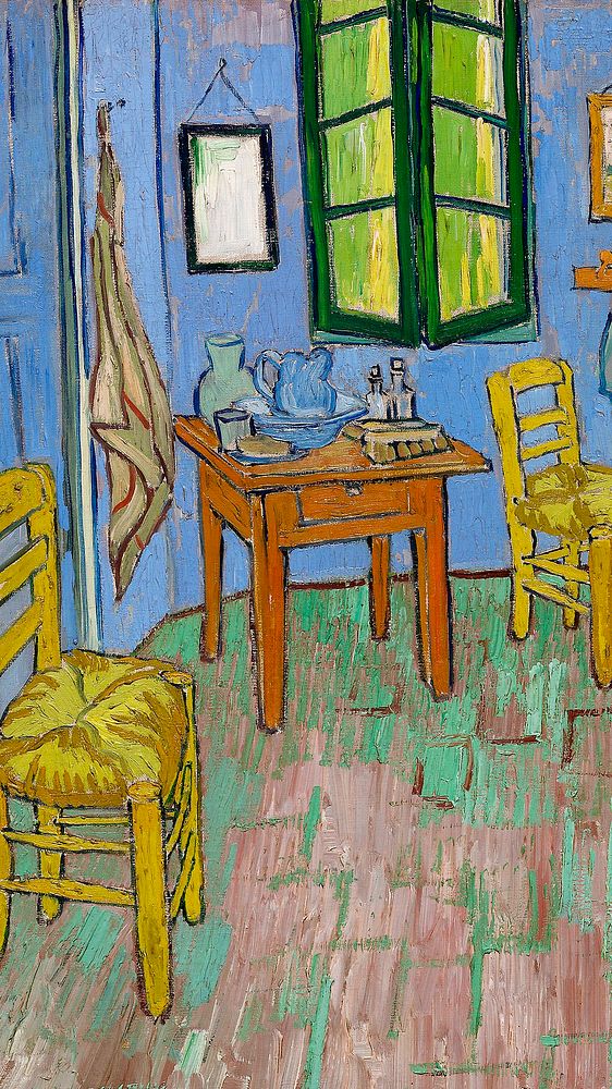 Van Gogh iPhone wallpaper, The Bedroom HD background