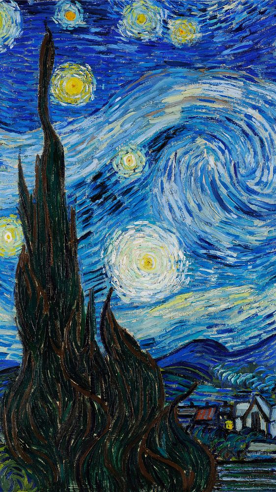 Van Gogh iPhone wallpaper, The Starry Night HD background