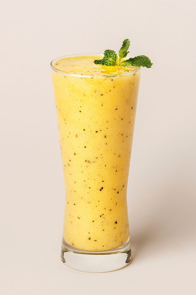 Fresh and healthy passion fruit smoothie
