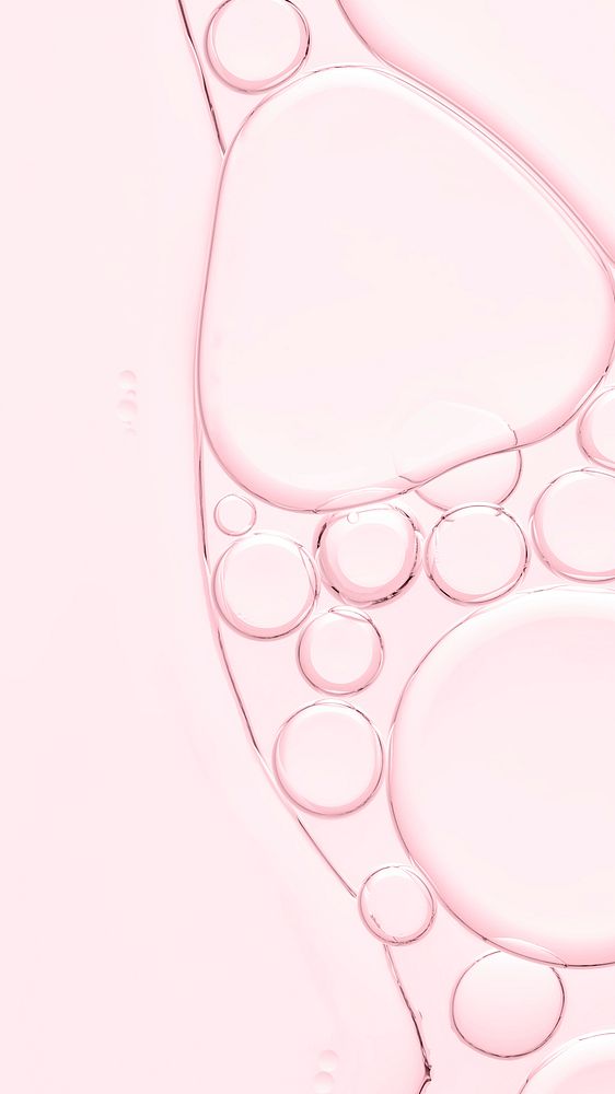 Pink phone wallpaper oil bubble background