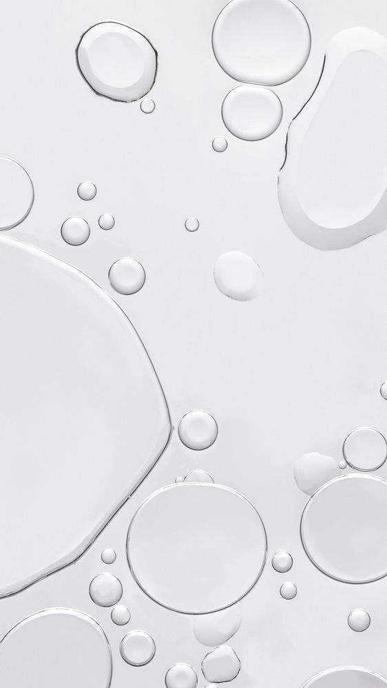 Gray mobile wallpaper oil bubble in water background