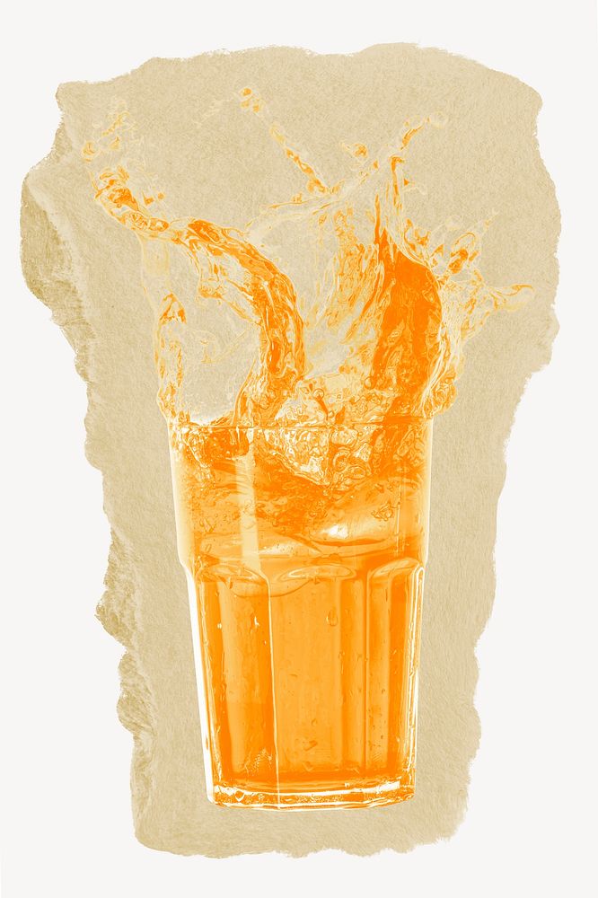 Orange soda splash, soft drink image