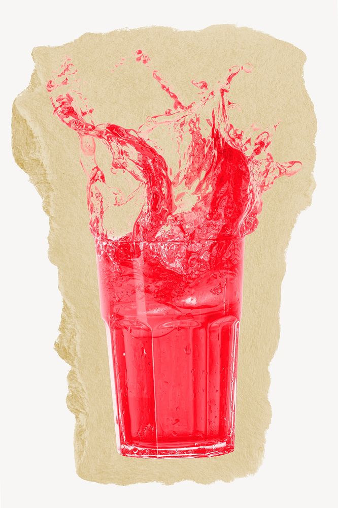 Pink soda splash, soft drink image