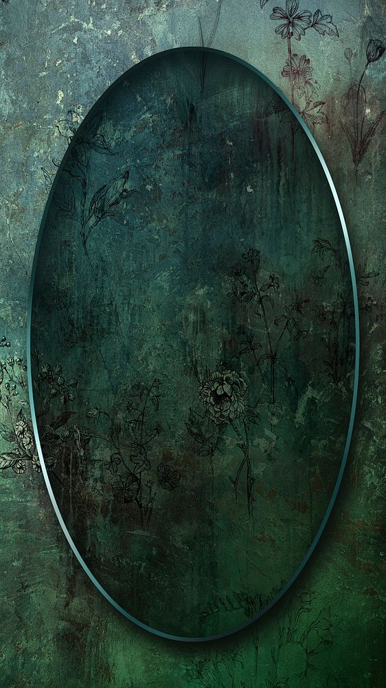 Oval frame on abstract background illustration