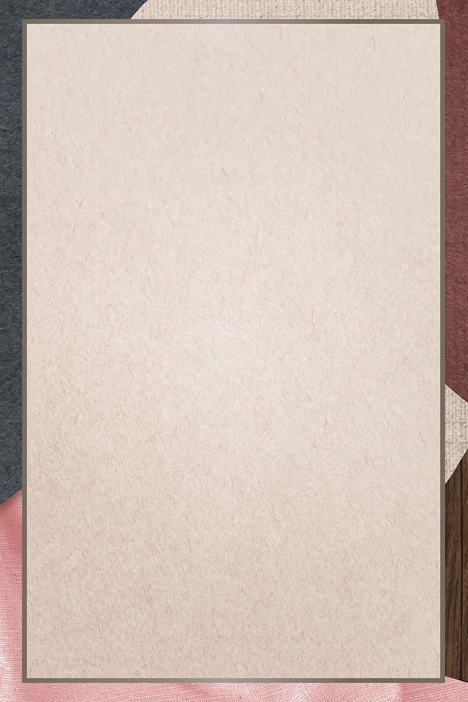 Frame on beige background vector