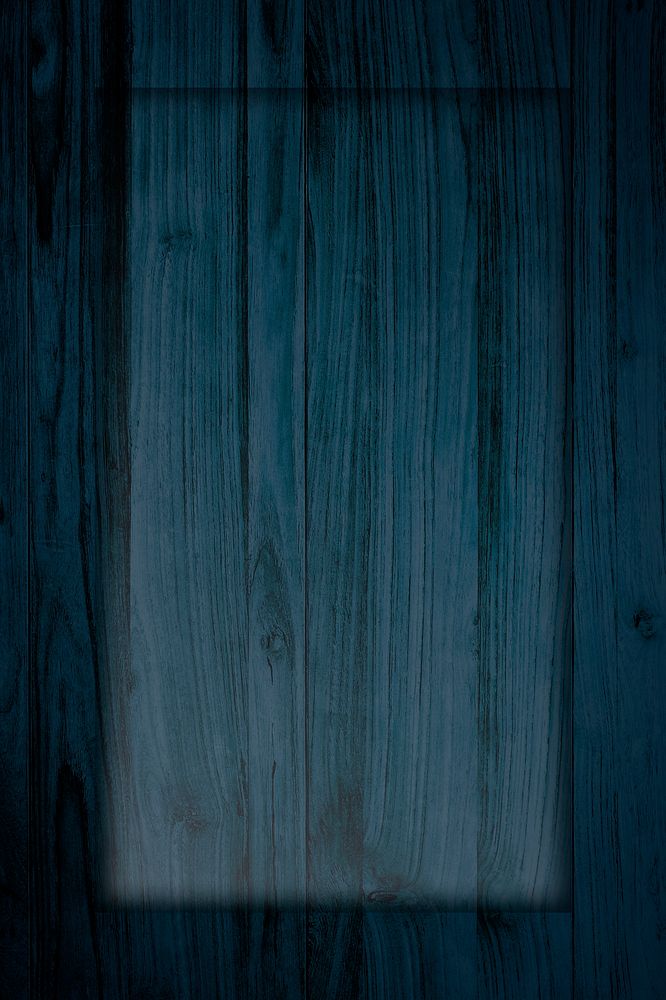 Rectangle frame on dark blue wooden texture background