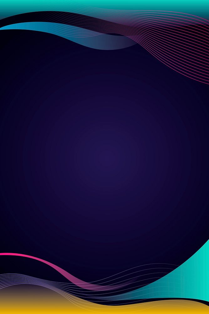 Colorful gradient template on a dark purple background vector