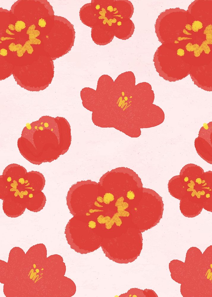 Plum blossom vector pattern for Chinese National Day
