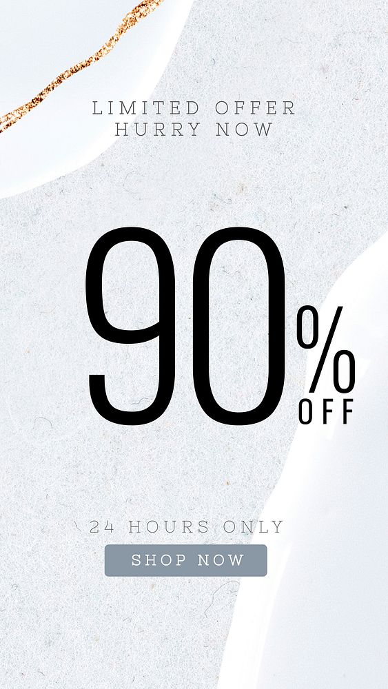 Save 90% off template vector