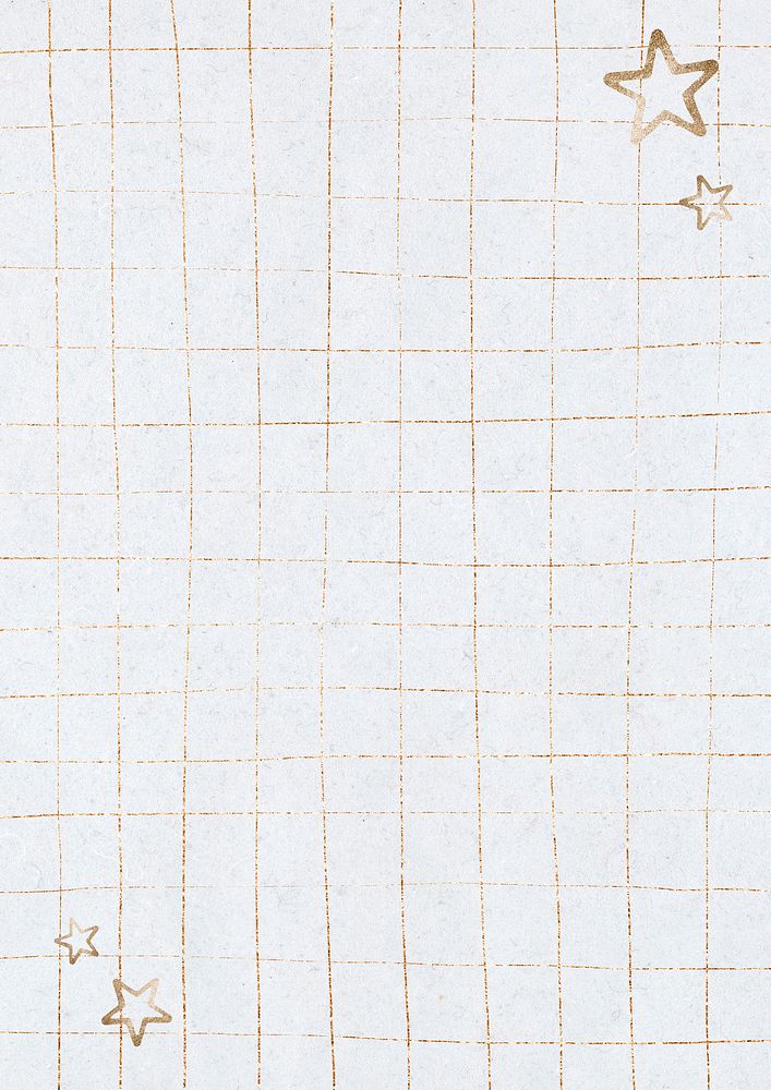 Gold grid background with stars 