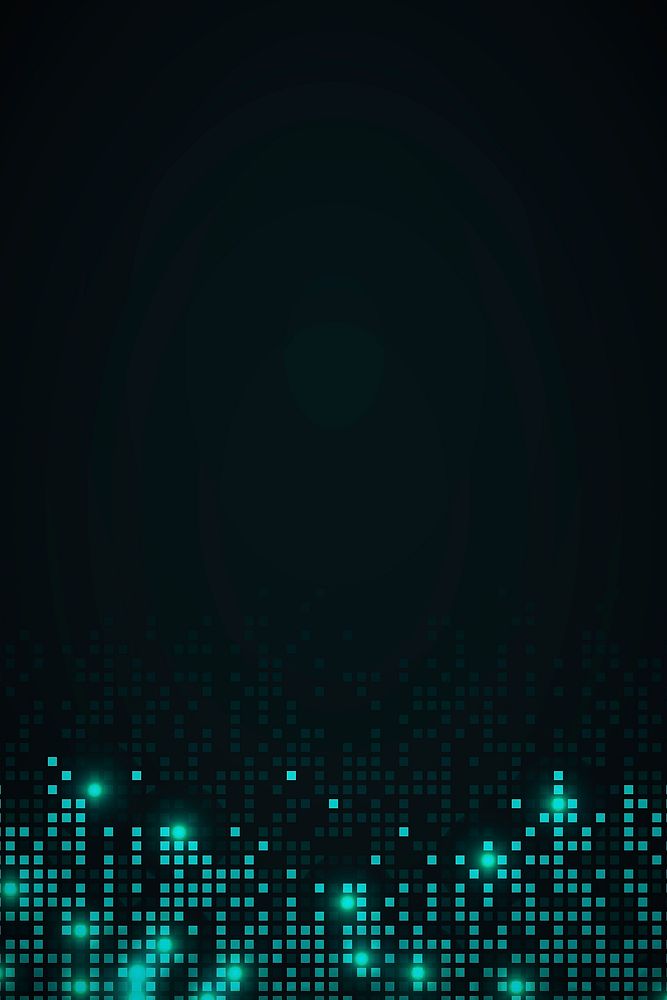 Teal abstract pixel pattern psd background