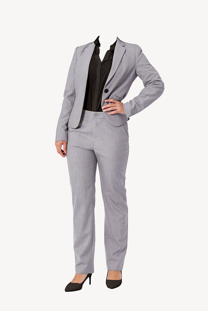 Headless businesswoman, wearing suit image