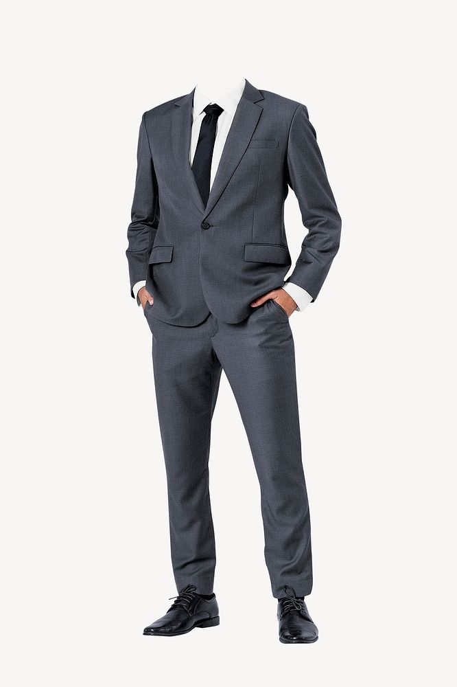Headless businessman sticker, wearing suit, | Premium PSD - rawpixel