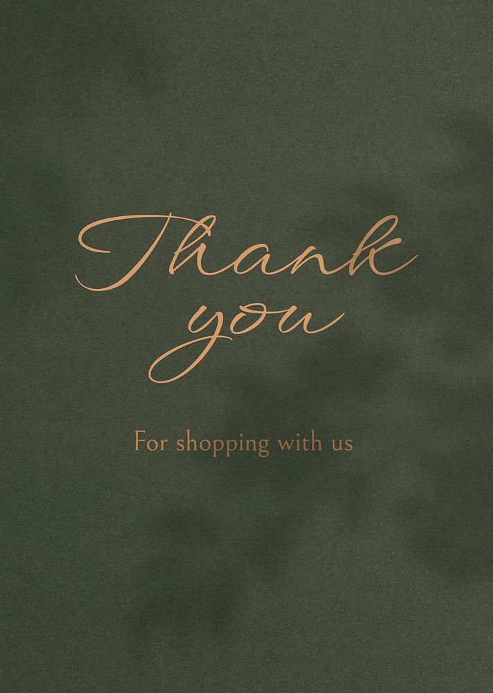 Thank you, editable poster template psd