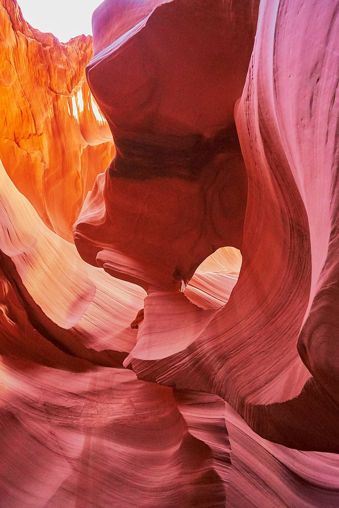 Lower Antelope Canyon. Original public domain image from Wikimedia Commons