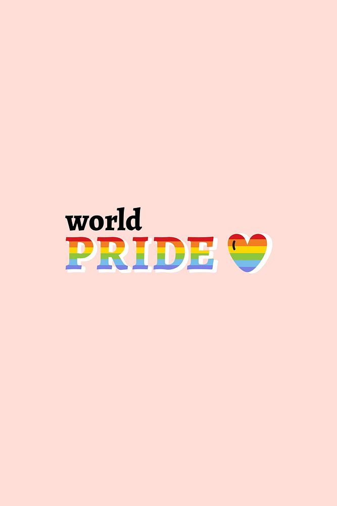 Support LGBTQ pride element vector