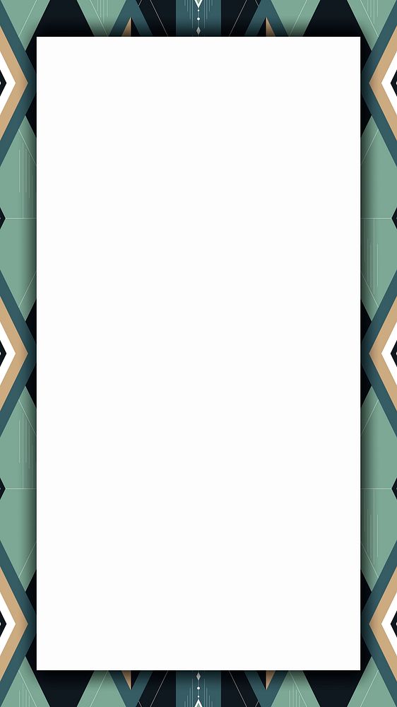 Green geometric patterned mobile screen wallpaper