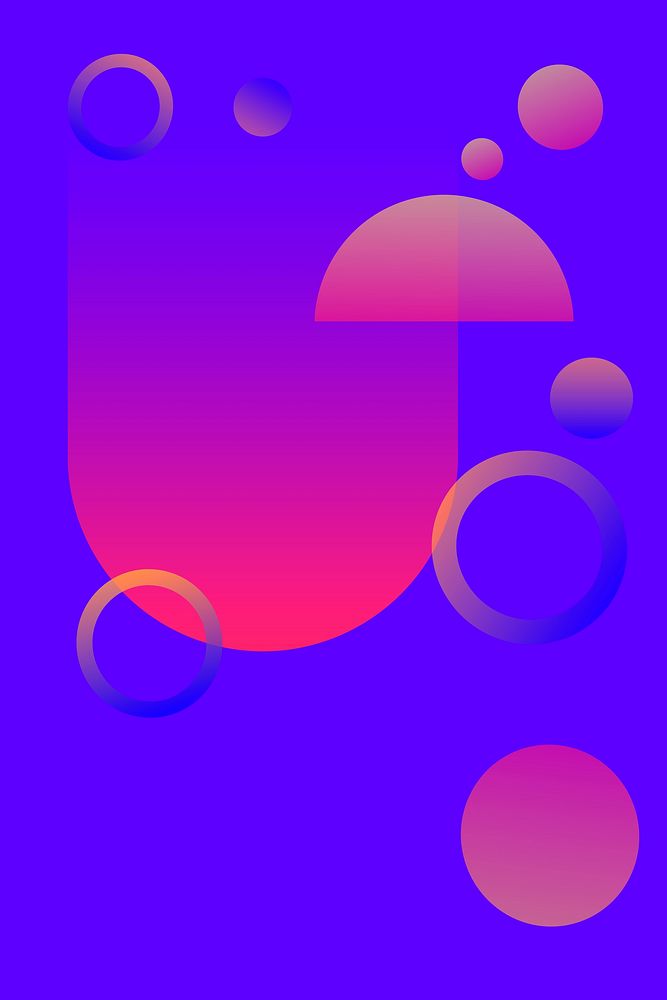 Blue gradient poster design vector