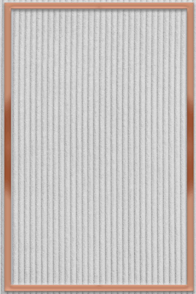 Frame on gray corduroy textured background vector