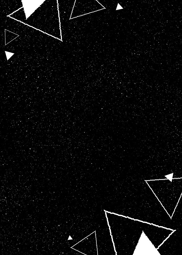 Abstract geometric triangles on a black background