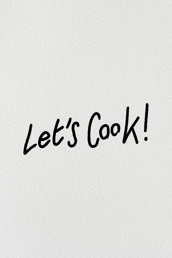Doodle Let's Cook typography stylized font