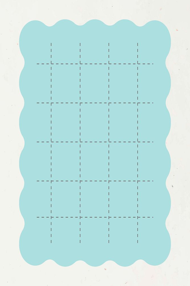 Blank pastel blue notepaper vector graphic