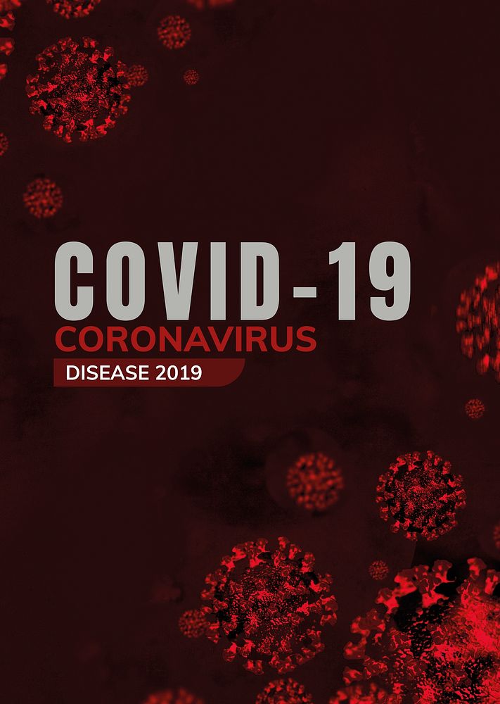 Covid-19 and Corona Virus awarenss template vector