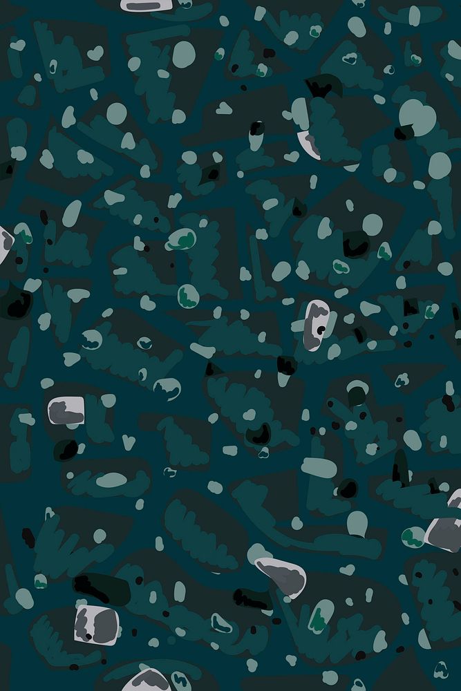 Terrazzo seamless pattern background vector in emerald green