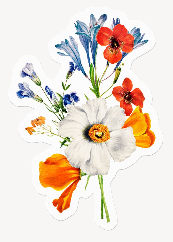 Spring flowers, aesthetic colorful design