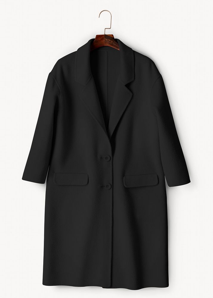 Black coat, apparel design