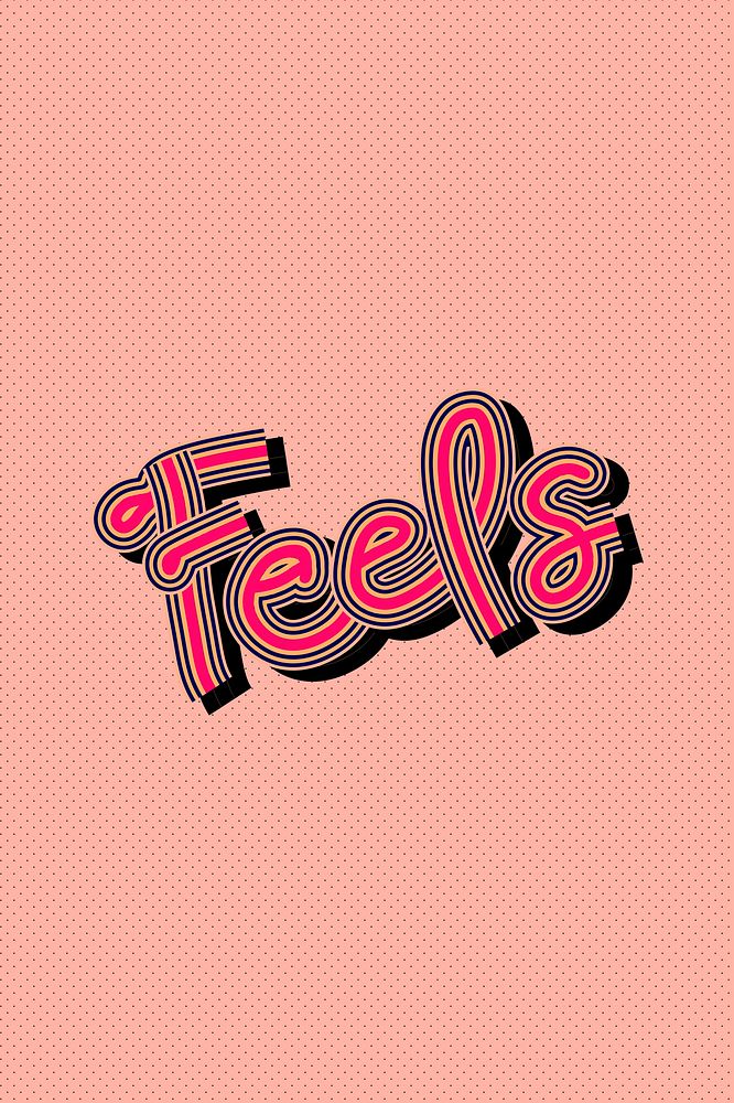 Psd Feels hot pink with peachy dotted background