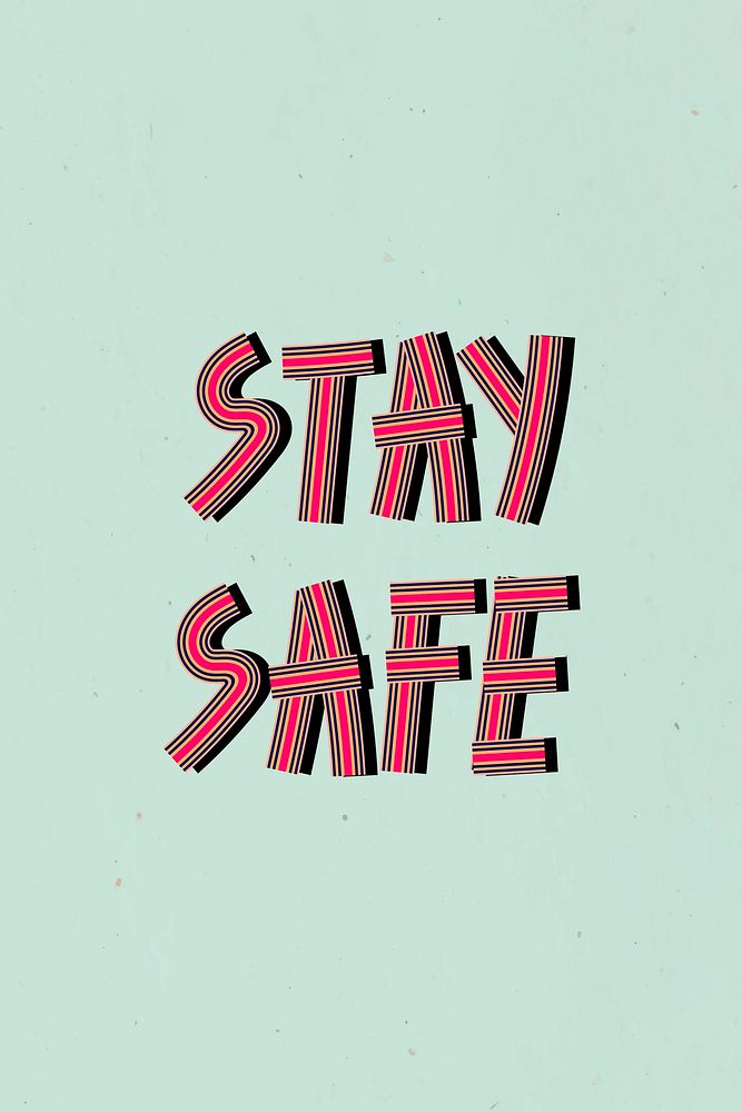Concentric font stay safe lettering typography retro
