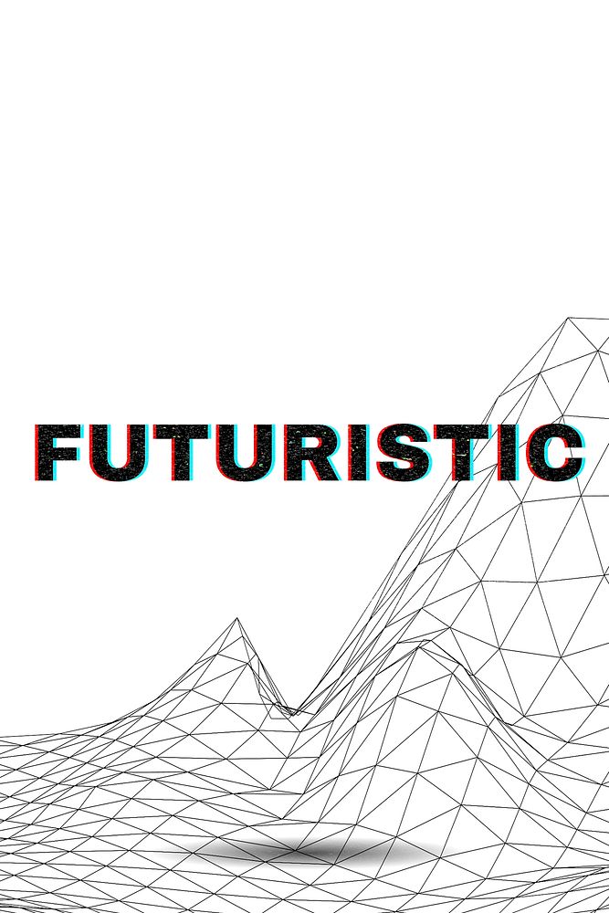 FUTURISTIC typography wavy background