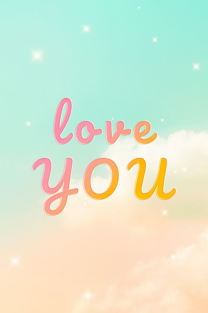 Doodle font love you typography