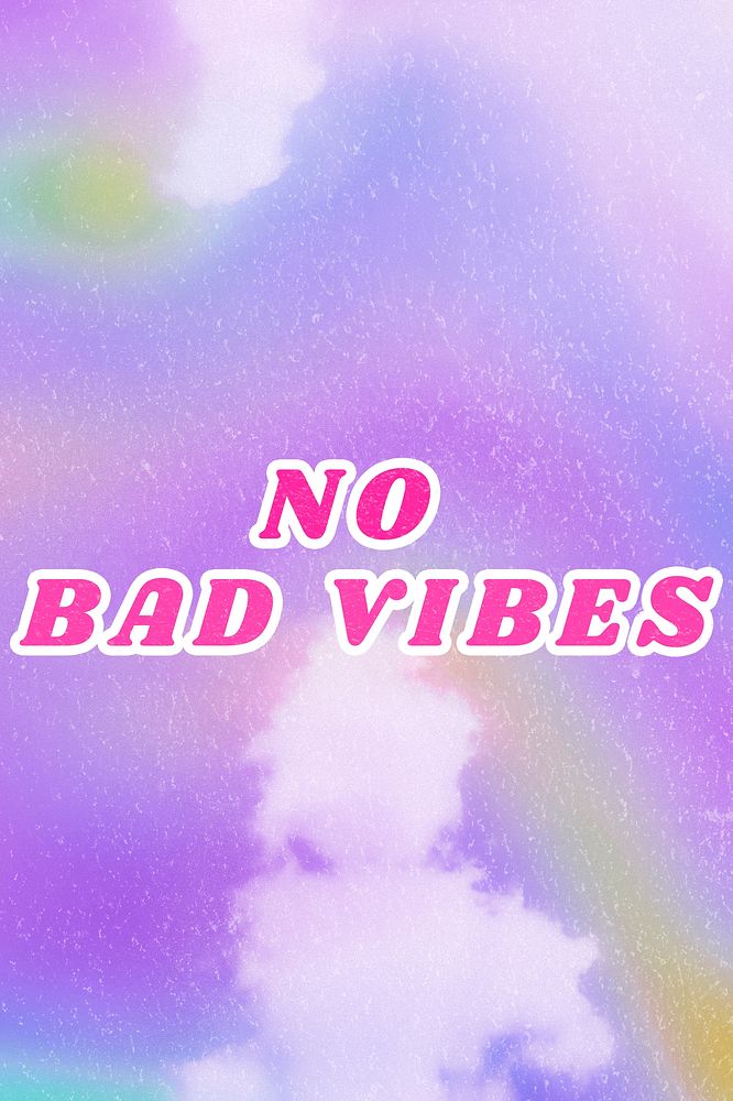 No Bad Vibes Purple Word Free Photo Rawpixel