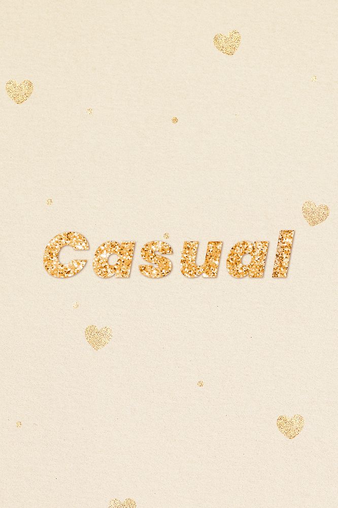 Glittery casual word lettering font