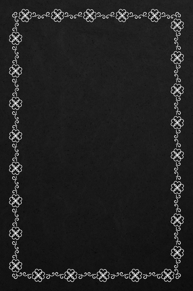 Vintage ornamental decorative frame on black background
