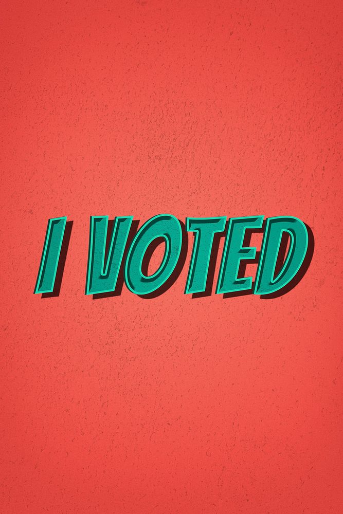 I voted cartoon colorful word art typography