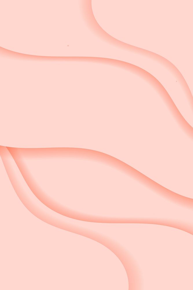Abstract peach wavy patterned background
