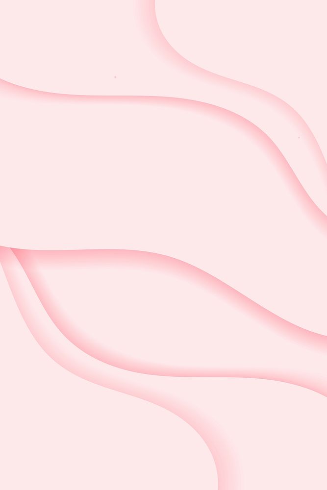 Pink wavy patterned background vector