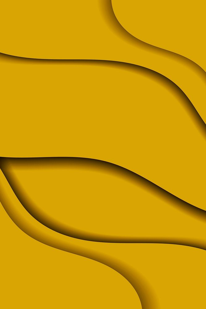 Abstract dark yellow wavy patterned background