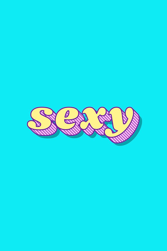 Sexy funky bold calligraphy font illustration vector