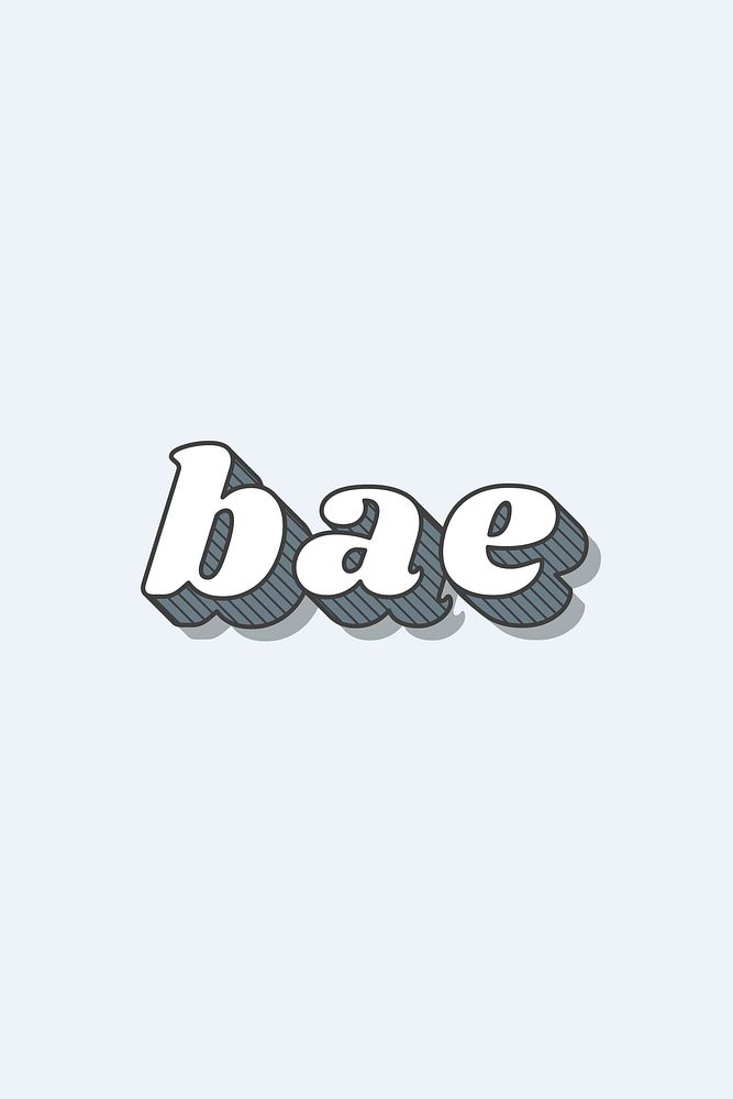 Bae funky bold calligraphy font illustration vector