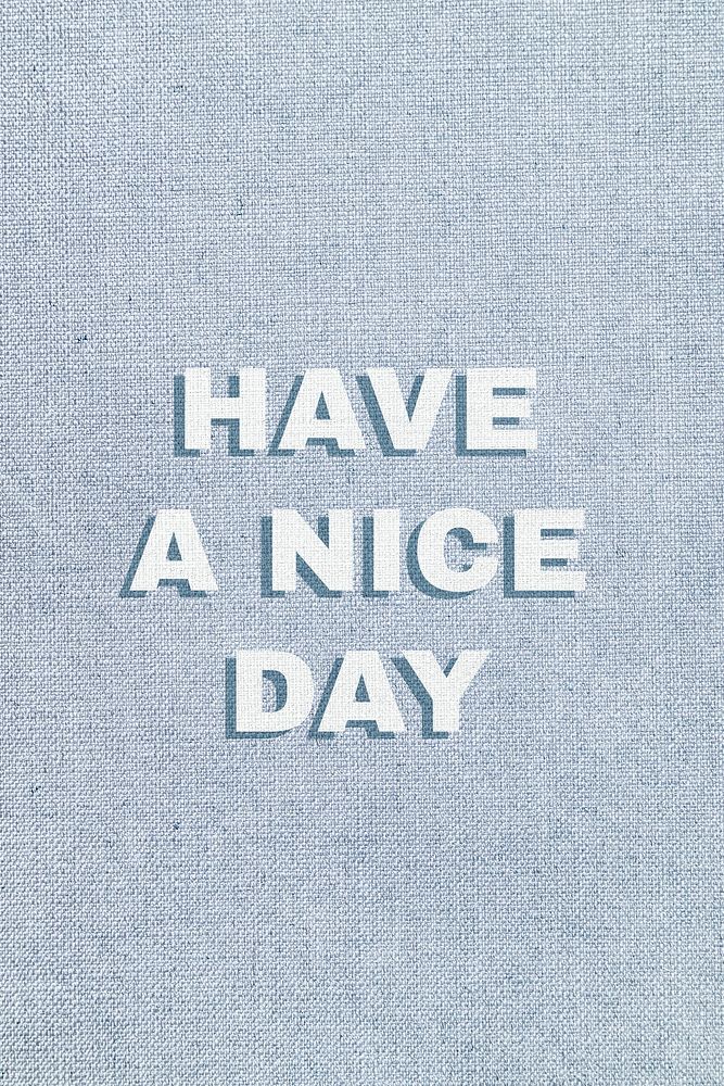 Have a nice day lettering pastel shadow font