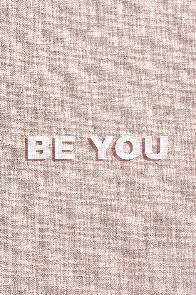 Be you drop shadow typography font