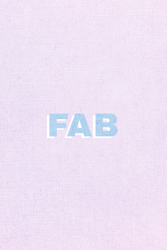 Fab pastel textured font typography